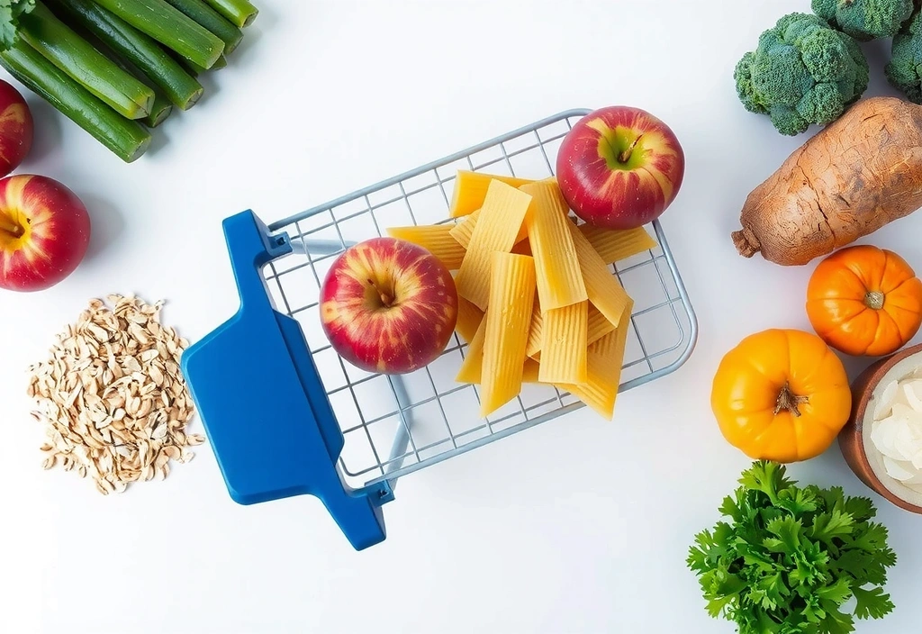 Boodschappenmandje met keuze-analyse